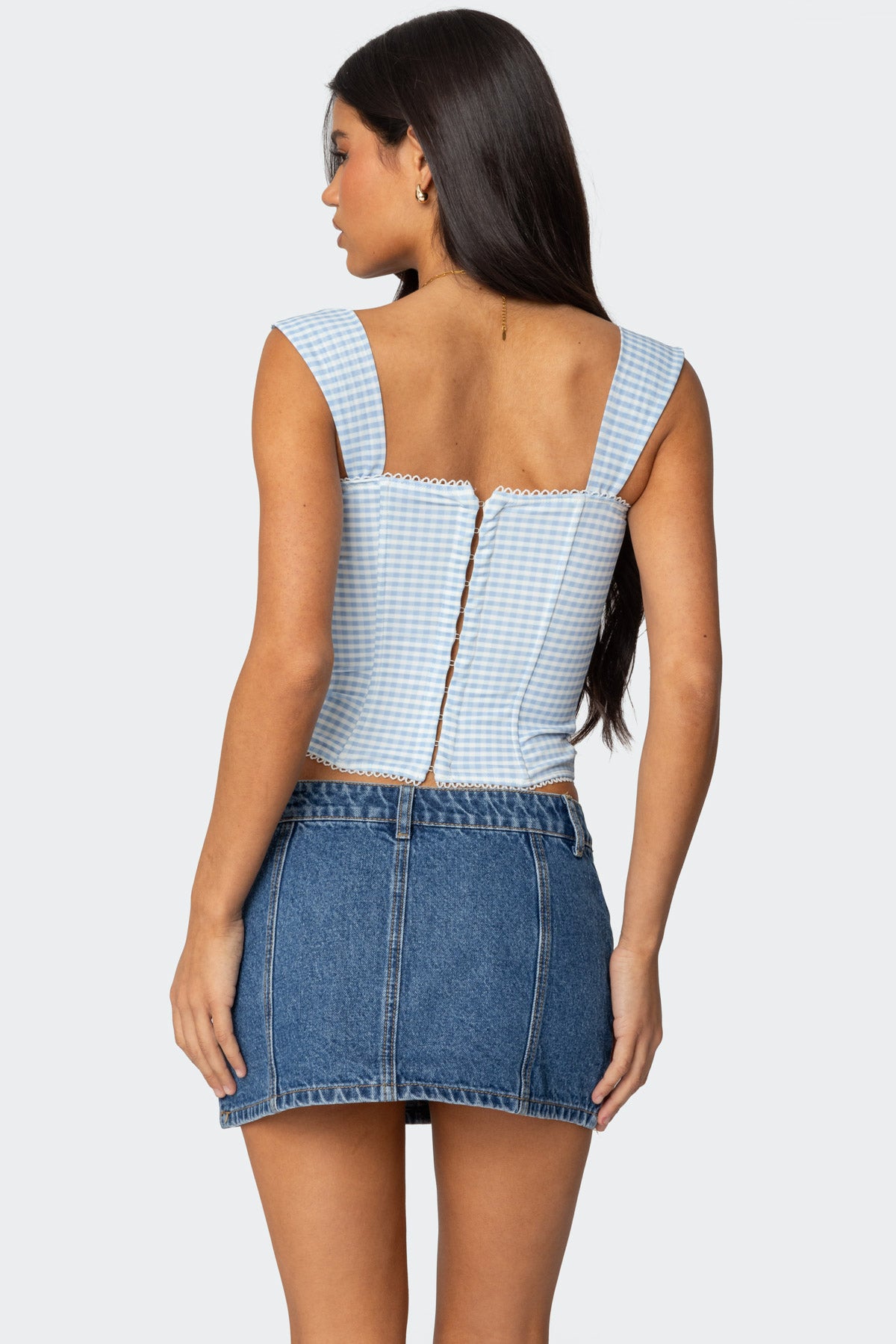 Marcella Wide Strap Mesh Corset