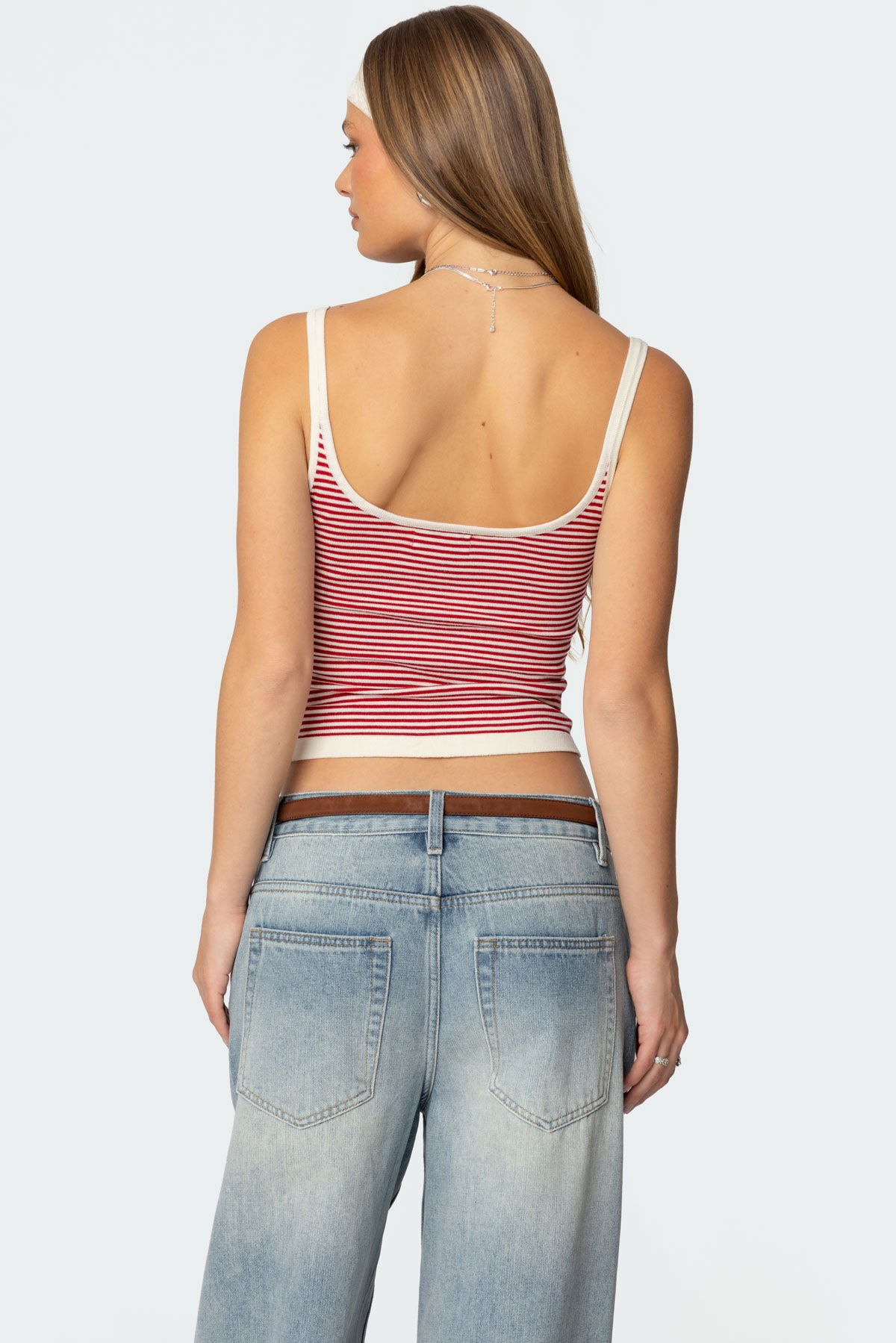 Saylor Striped Knit Tank Top