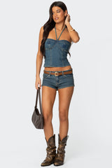 Jagger Low Rise Denim Shorts