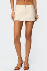 Addey Linen Look Mini Skort