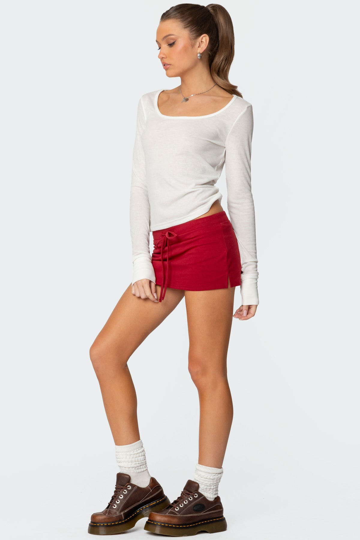 Bayside Slitted Micro Skort