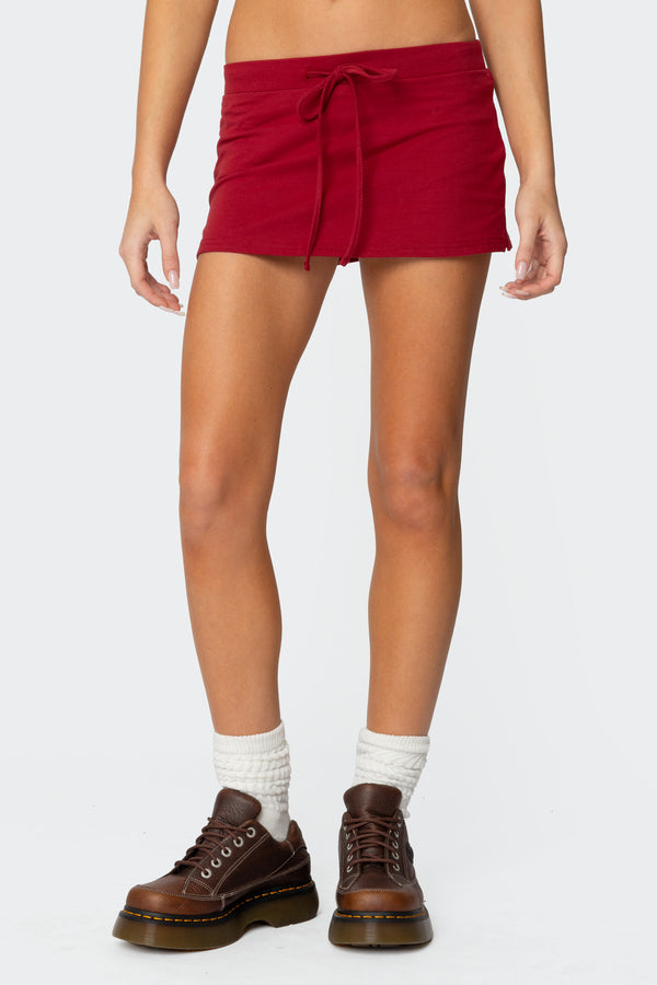 Bayside Slitted Micro Skort