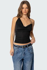 Rhia Cowl Neck Halter Top