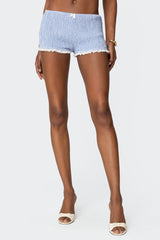 Antonia Gingham Scrunch Shorts