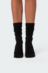 Slouchy Scrunch Socks