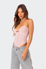 Lacey Knit Cut Out Bodysuit