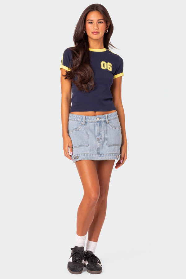 Foxx Denim Mini Skirt