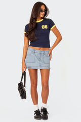 Foxx Denim Mini Skirt