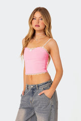 Alara Lace Trim Tank Top