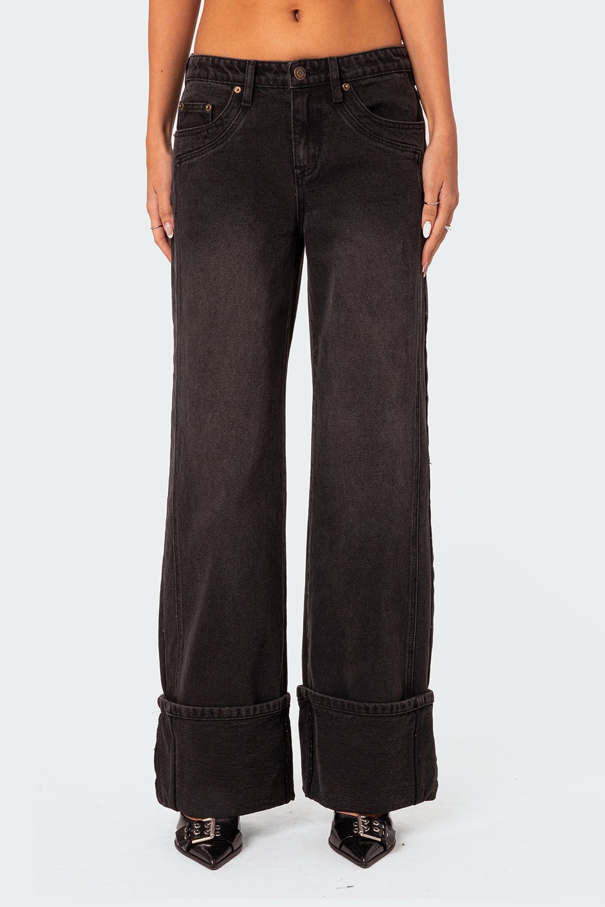 Vesper Cuffed Low Rise Jeans