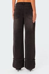 Vesper Cuffed Low Rise Jeans