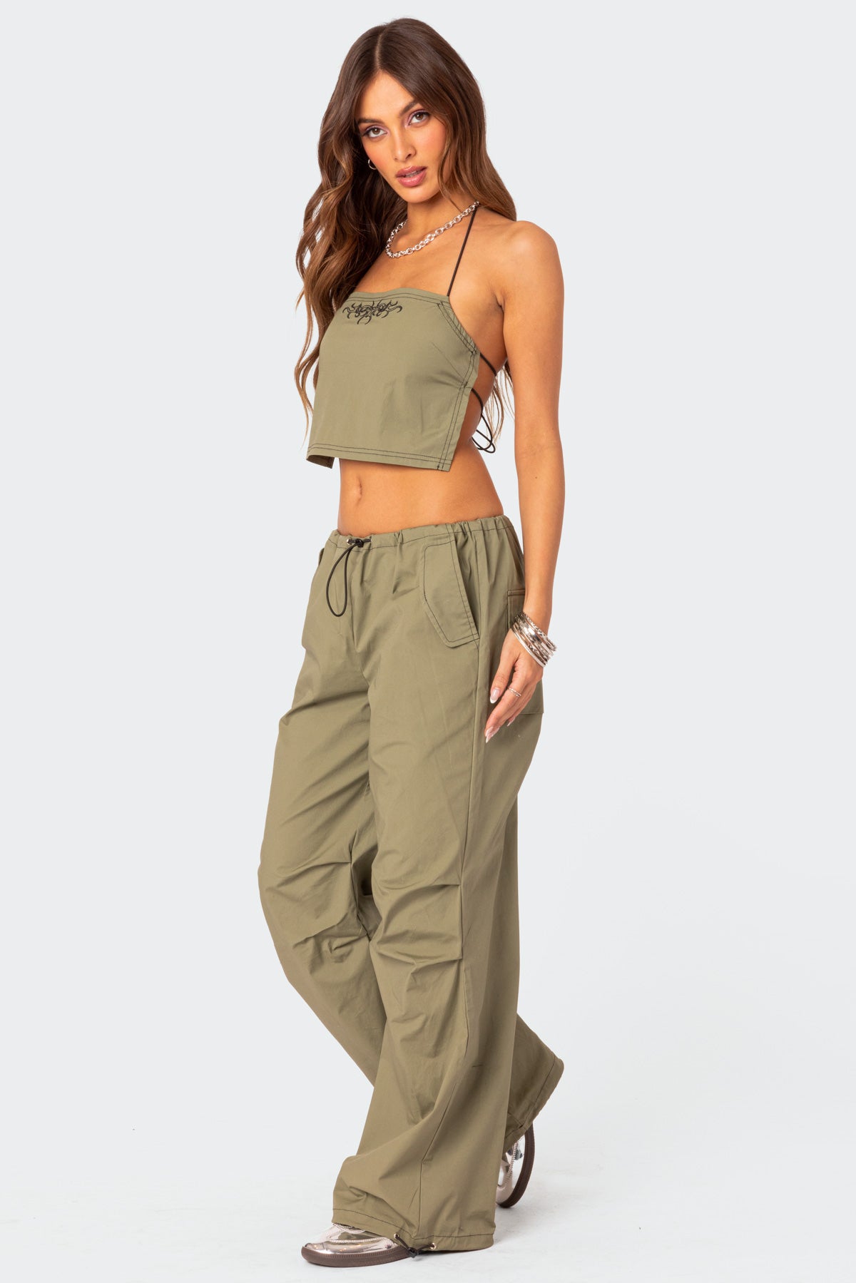 Fey Cargo Parachute Pants