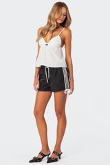 Remy Ribbon Track Shorts