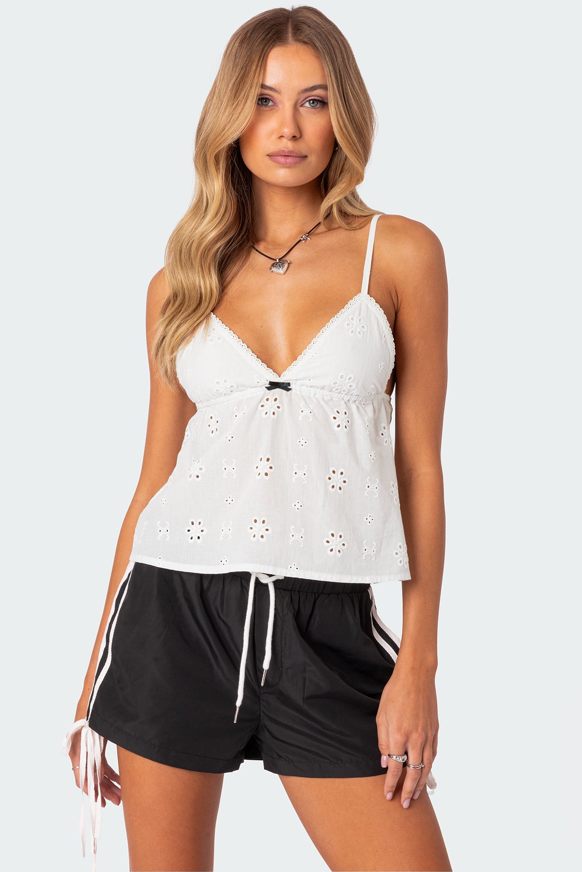 Emilie Eyelet Tank Top