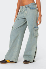 Andi Low Rise Cargo Jeans