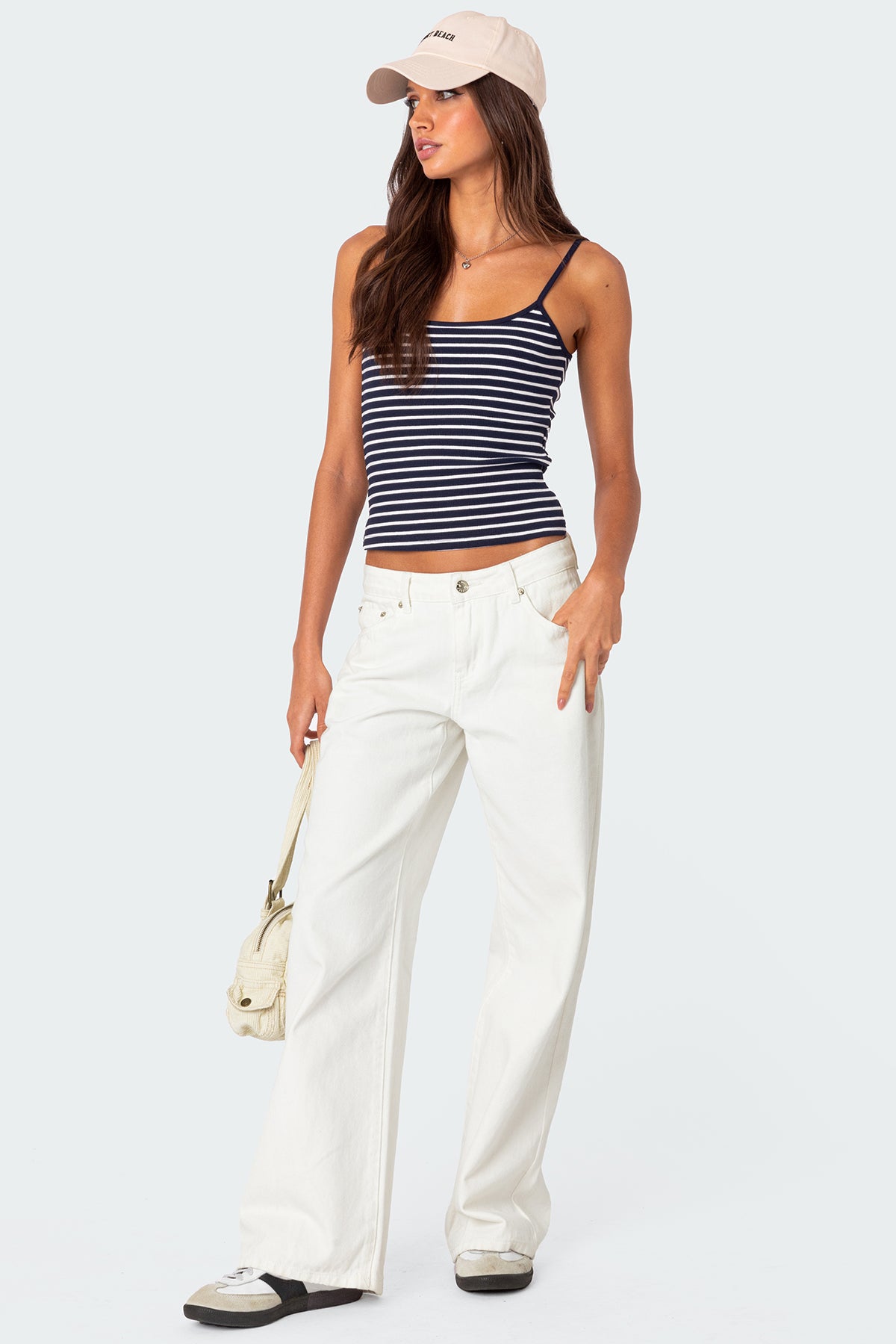 Gretta Striped Ribbed Tank Top