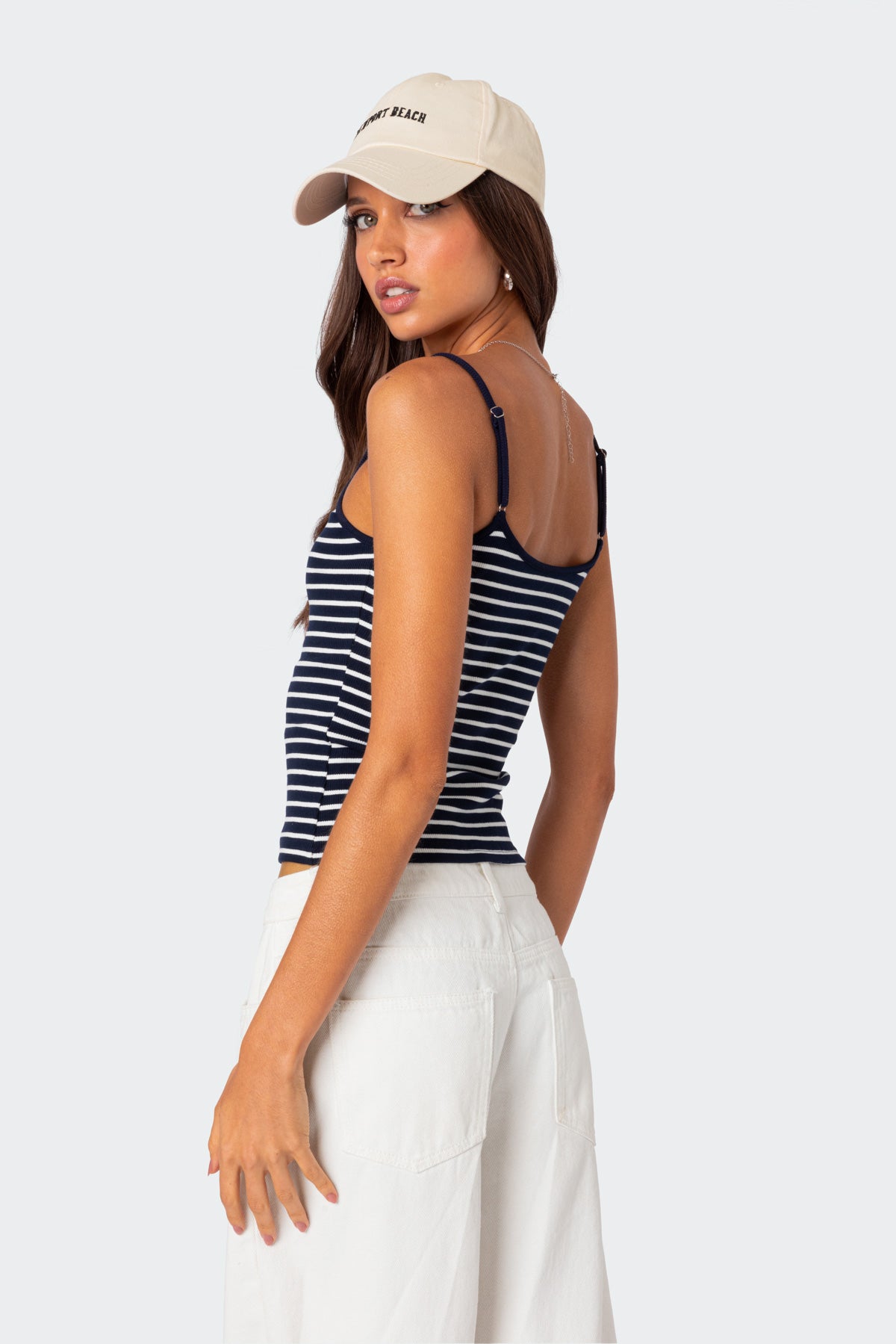 Gretta Striped Ribbed Tank Top