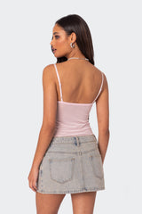 Serafina Sheer Mesh Tank Top