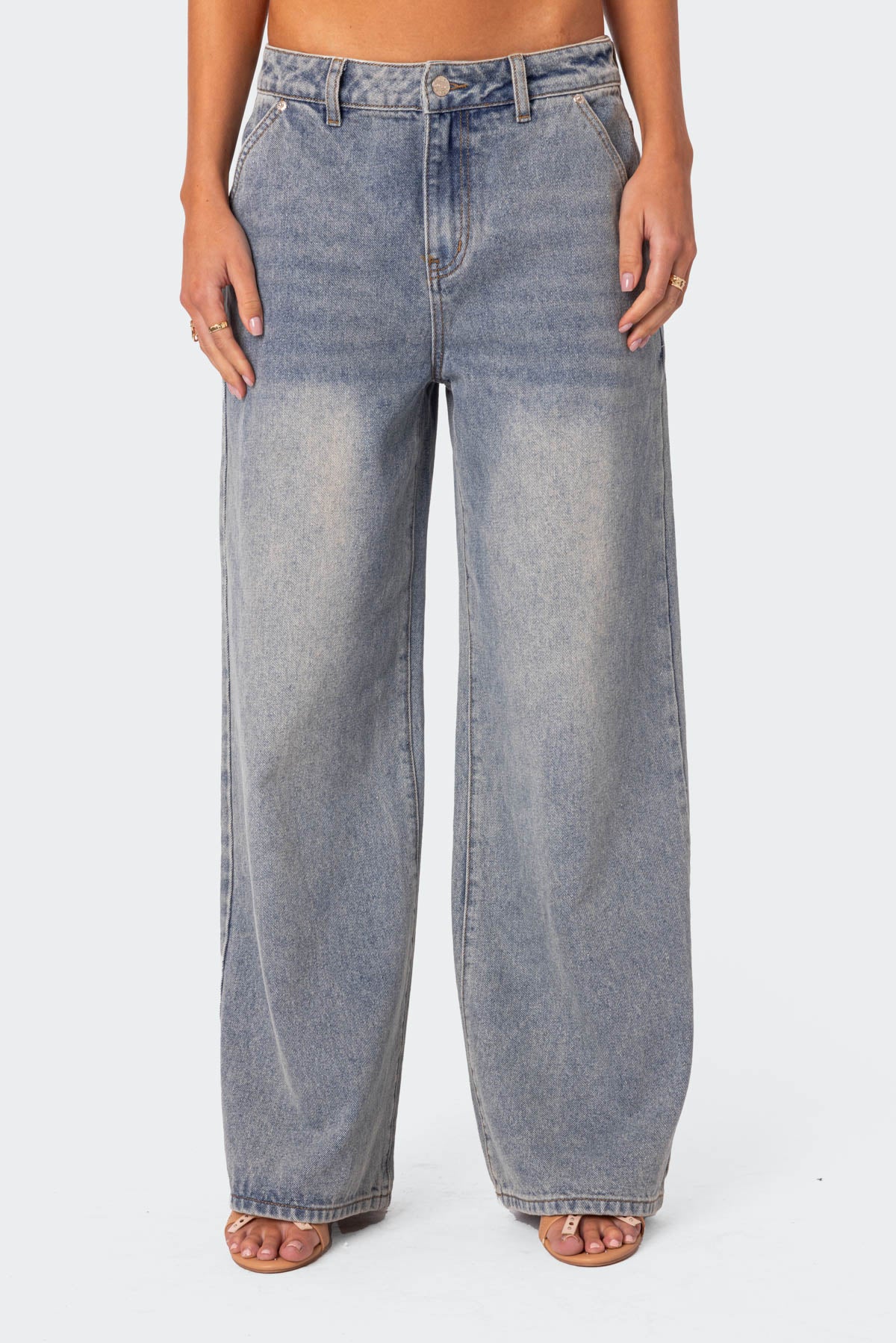 Myla Washed Wide Leg Jeans