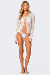 Cayla Sheer Knit Cardigan