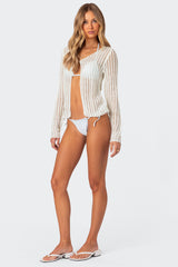 Cayla Sheer Knit Cardigan