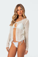 Cayla Sheer Knit Cardigan