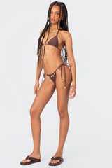 Puka Charm String Bikini Bottom