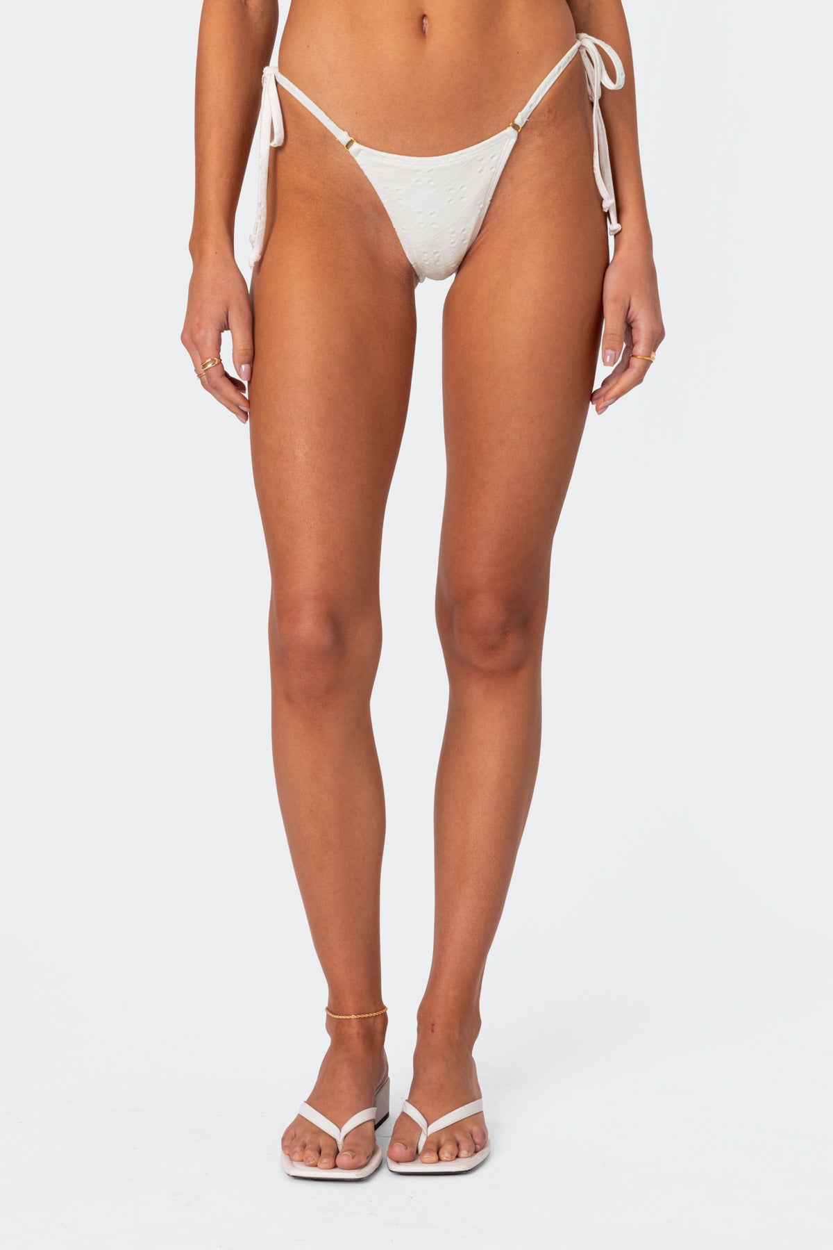 Eyelet String Bikini Bottom