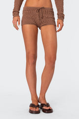 Betsy Tie Front Knitted Shorts