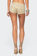 Sloane Faux Suede Micro Shorts