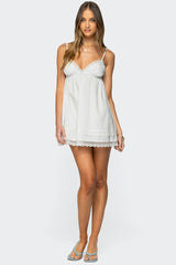 Luisa Lacey Babydoll Mini Dress
