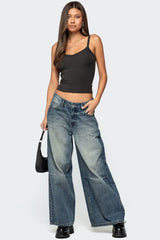 Aspyn V Neck Ribbed Tank Top