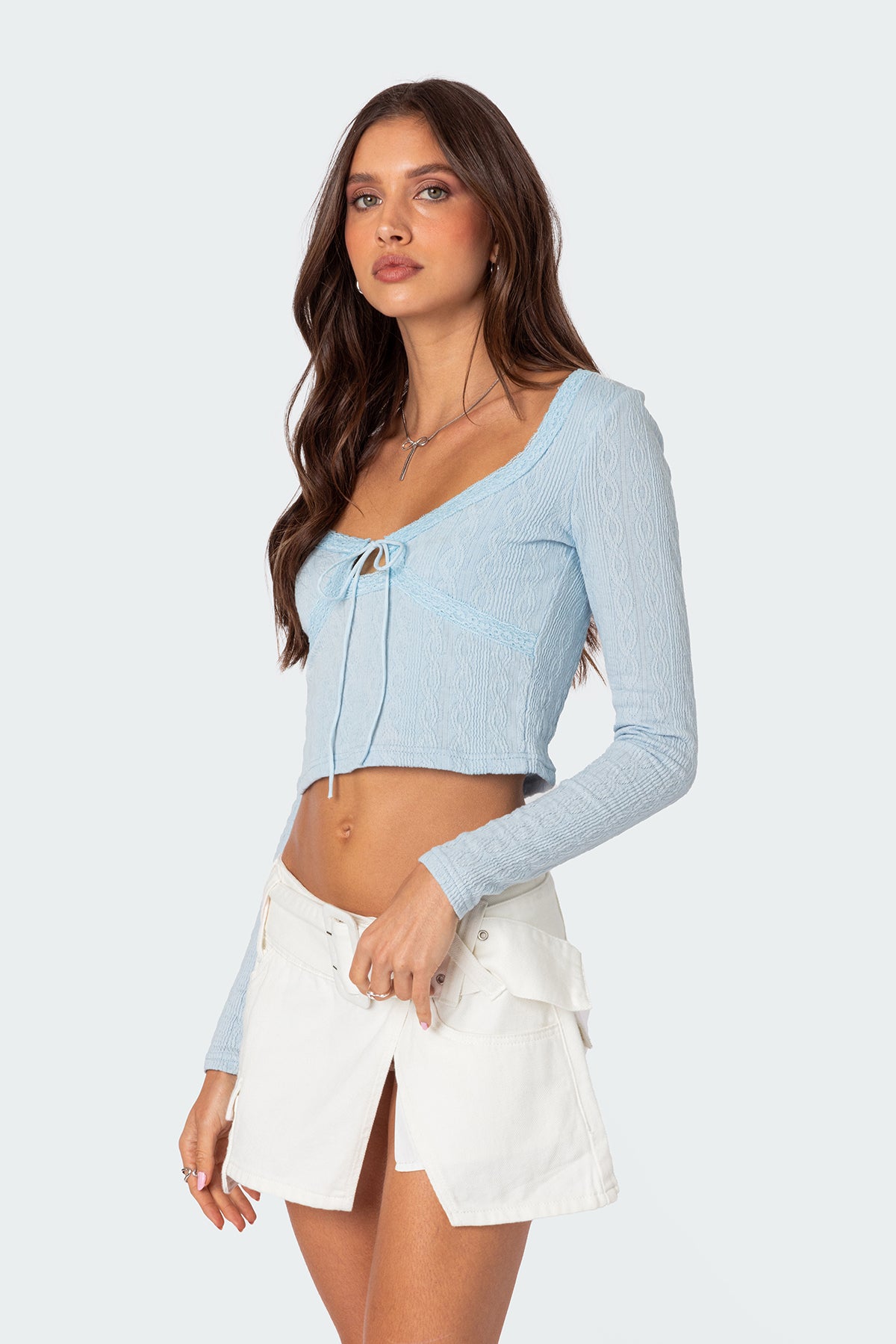 Lorey Lacey Knit Top