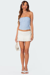 Veronika Ruched Mesh Top