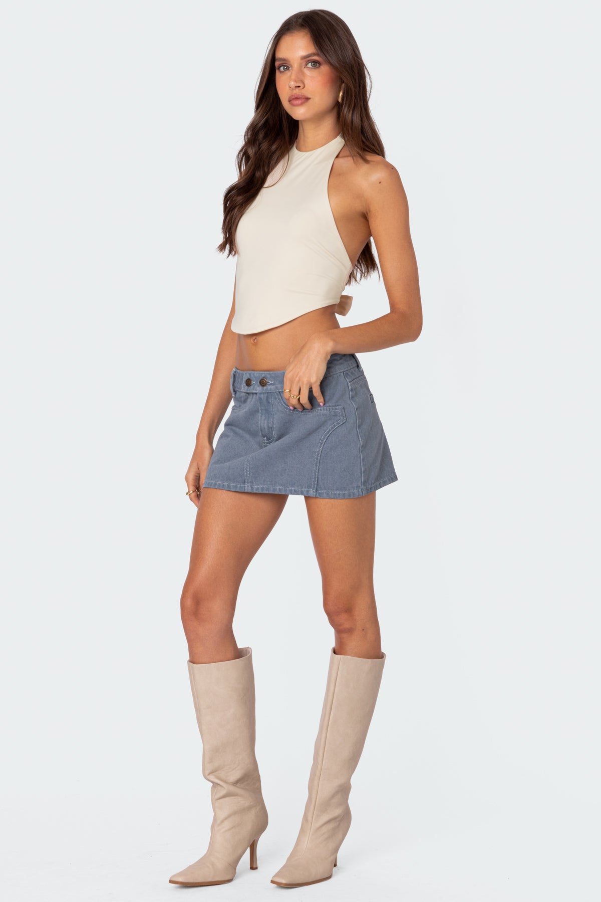 Louisa Denim Mini Skirt