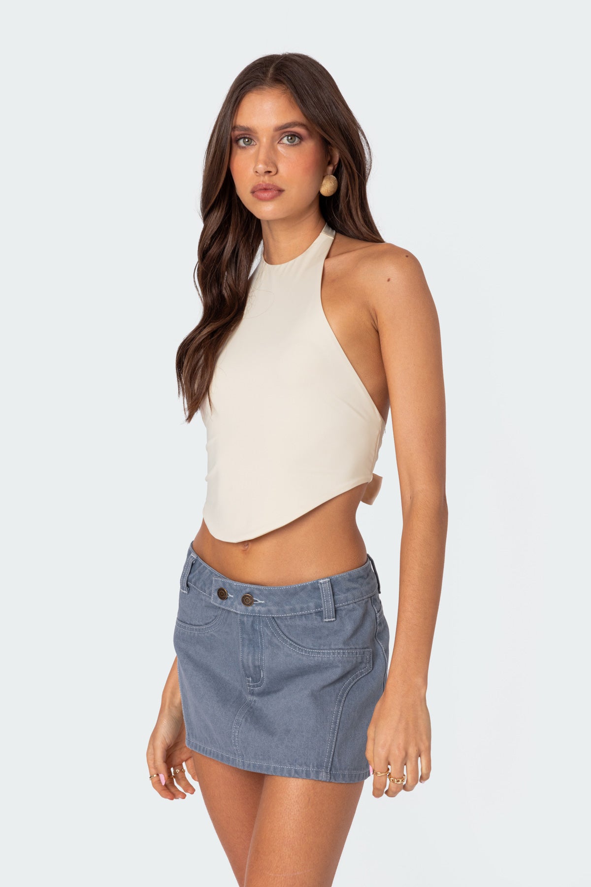 Raine Curved Halter Top