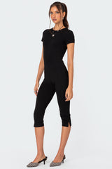 Capri Open Back Jumpsuit