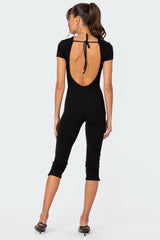 Capri Open Back Jumpsuit