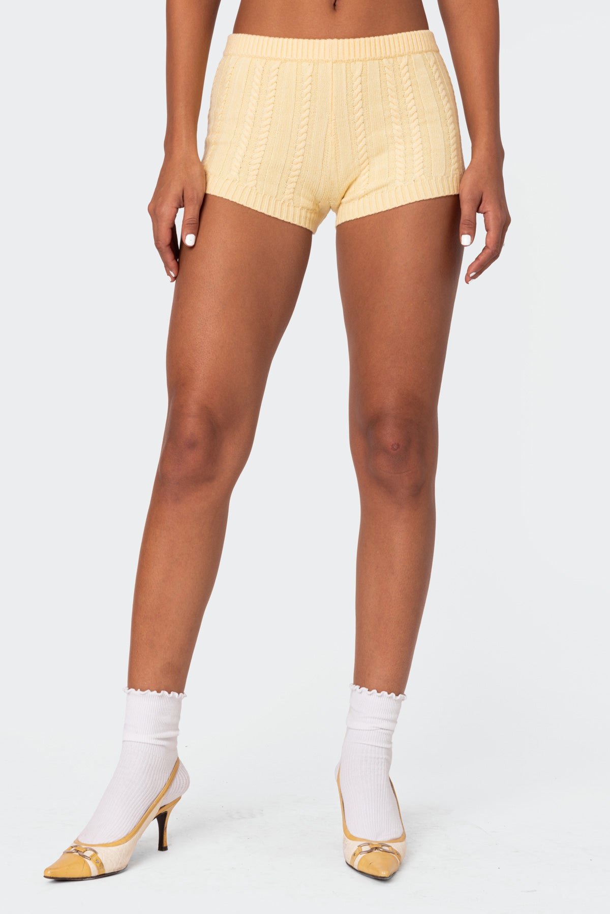 Raegan Cable Knit Shorts