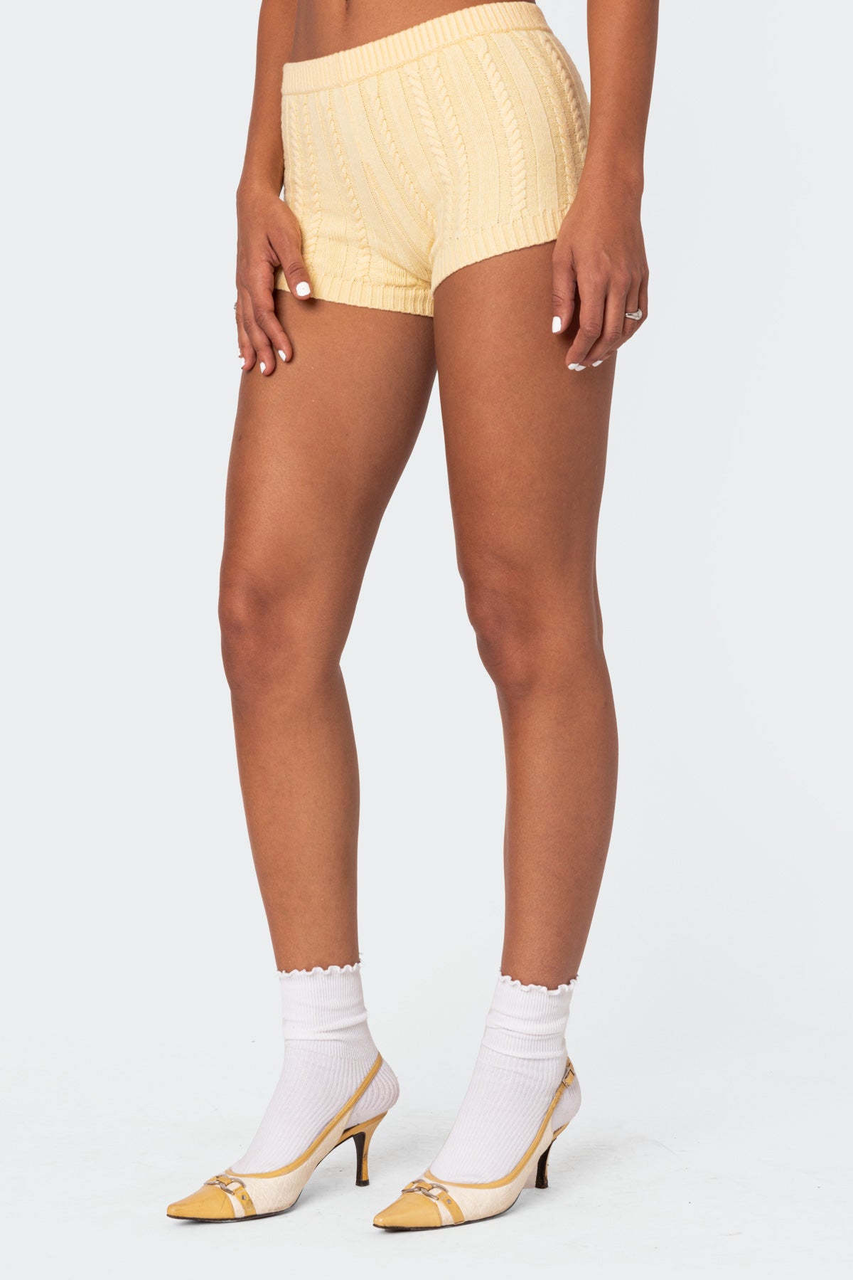 Raegan Cable Knit Shorts