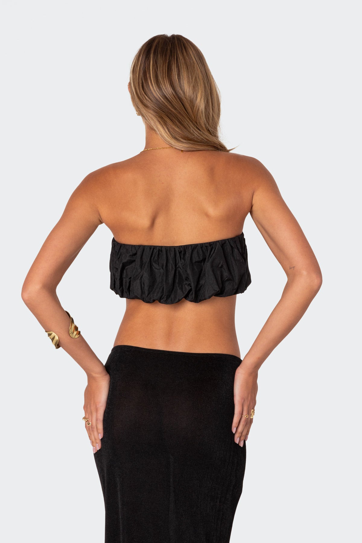 Romi Nylon Bubble Bandeau Top