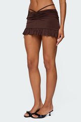 Koda Ruched Mini Skirt