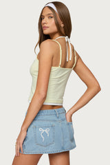 Roya Layered Halter Tank Top