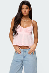 Halsey Ruffle Tank Top