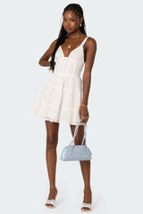 Bennett Eyelet Corset Mini Dress