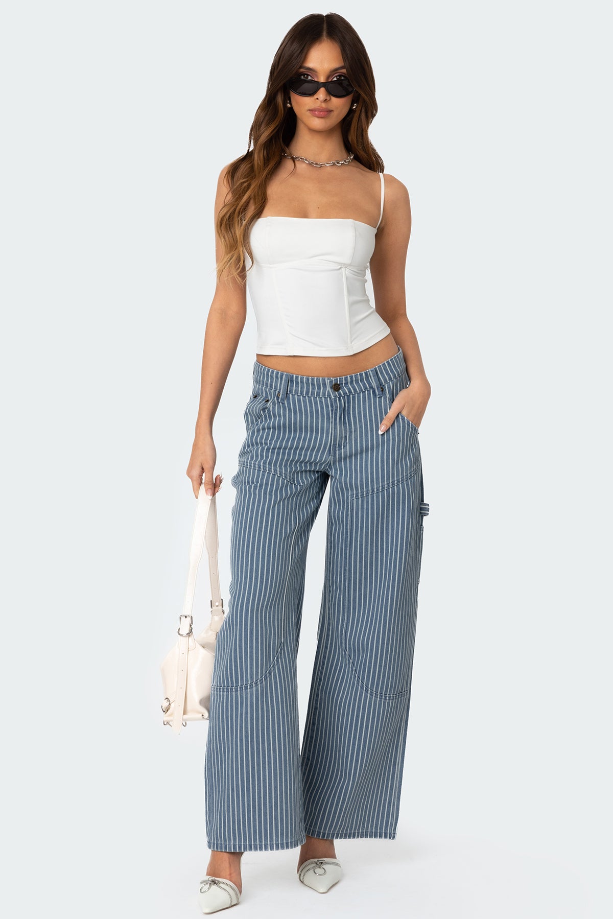 Striped Carpenter Jeans