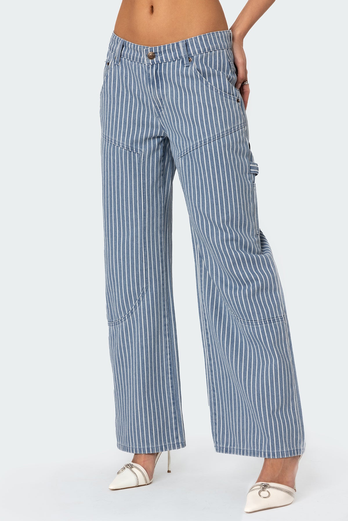 Striped Carpenter Jeans