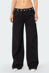 Libby Grommet Waist Jeans