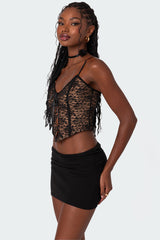 Adira Lace Keyhole Corset