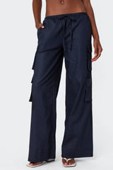 Bristol Linen Look Cargo Pants